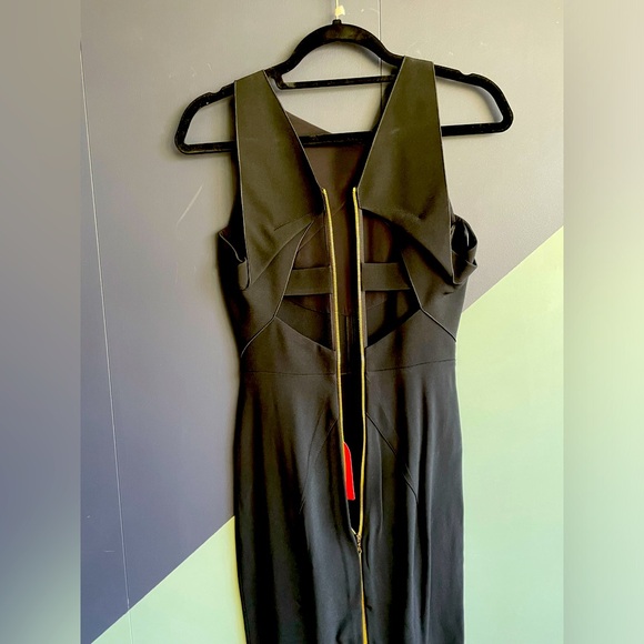 NWT Roland Mouret Black Gabelle Stretch Double Crepe Dress Sz 2-4/FR 36 - Picture 5 of 14